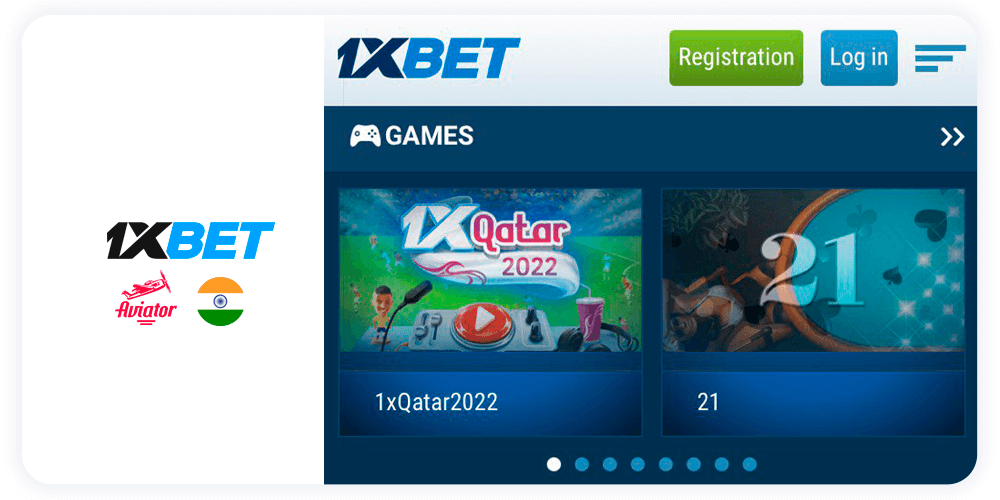 Play the game Aviator game on the 1xBet platform