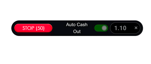 The Auto-Cash Out function will allow to place a bet that is automatically closed if the playing position reaches a set profit level.