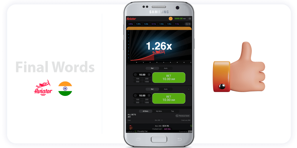 Final Words about Aviator Game App