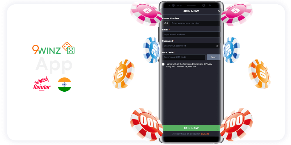 9winz Aviator App Registration Guide