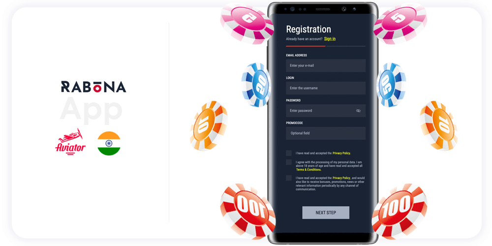 Rabona Aviator App Registration Guide